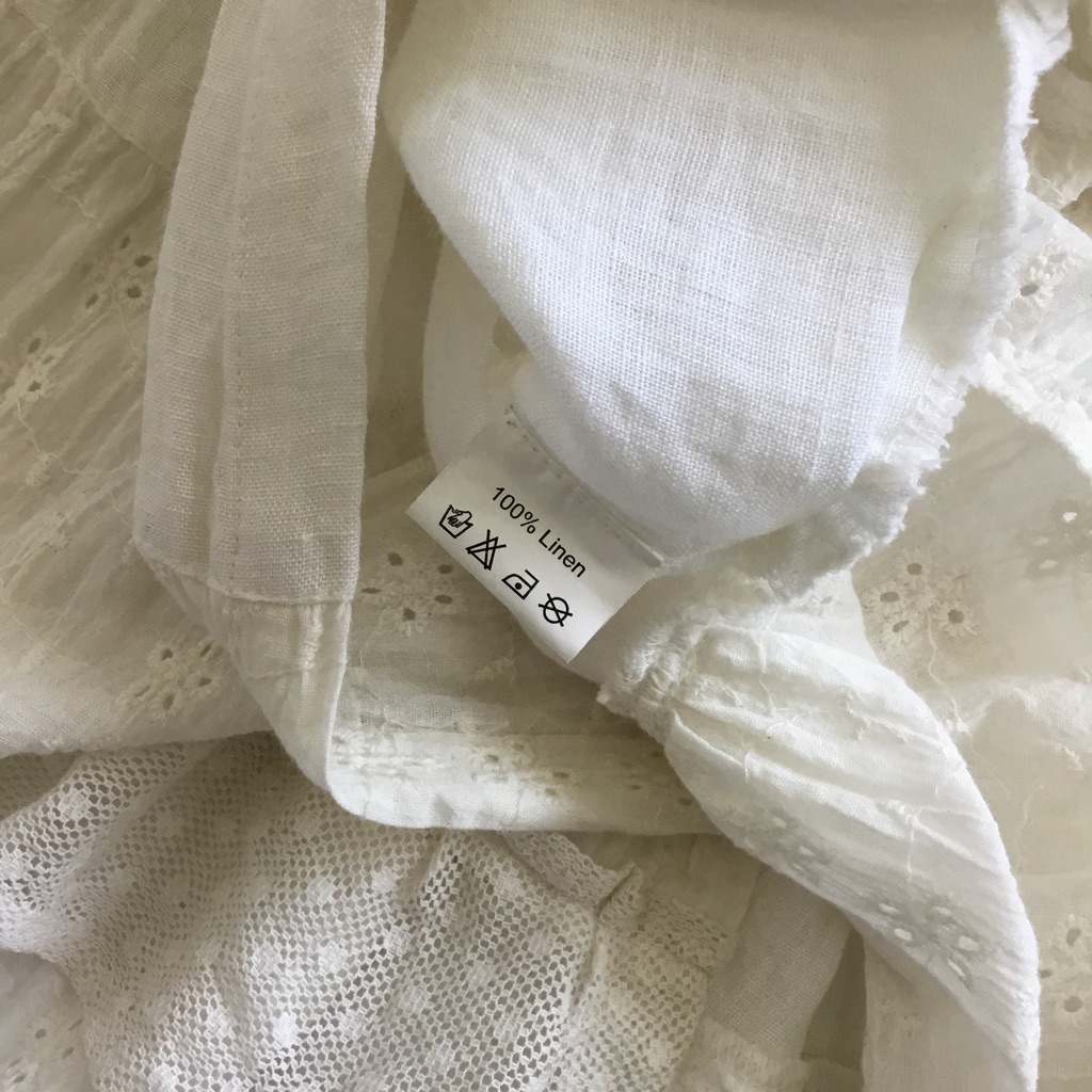 Passementrie Women’s Blouse Cream Lagenlook Size Xs — image 8 of 8
